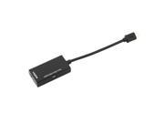 Good Quality Display Port Micro USB To HDMI Adapter Cable Converter Black