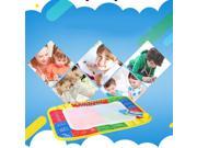 Kids Write Draw Paint Water Canvas Magic Doodle Mat With Pen Brushes 29*19cm
