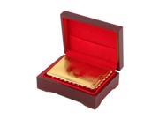 Playing Cards 24k Gold Plated Full Poker Deck Pure With Box Christmas Gift