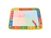 39*29cm Multi Color Baby Kids Write Draw Paint Water Doodle Play Mat With Pen