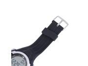 P3158 Intelligent Outdoor 3D Pedometer Acrylic Glass Watch LED Display Silver