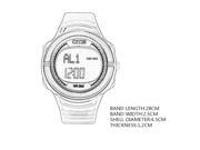 Round Multifunctional Smart Meter Step Counter Digital Sport Wrist Watch OTS