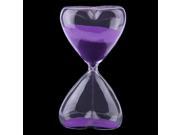 Peach Heart Glass Clock Sand Timer Hourglass Sandglass Birthday Wedding Gift