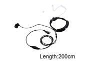 K Head Flexible Throat Mic Microphone Covert Acoustic Tube Earpiece Headset