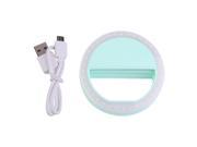 Smart Phone Fill Light Rechargeable Clip On Luminous Phone Ring For Iphone green