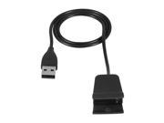 Replacement USB Charging Cable Cord Wire Charger Clip for Fitbit Alta HR Wristband Smart Watch Intelligent Bracelet Black