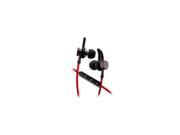 SENTRY BT250S WIRELESS RECHARGEABLE STEREO EARBUDS WITH BLUETOOTH IN LINE MIC BLACK RED