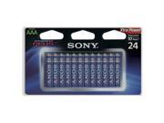 SONY S AM4B24A STAMINA R PLUS Alkaline Batteries AAA; 24 pk