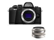 New OLYMPUS OM D E M10 Mark II Mirrorless Digital Camera 17mm Lens Black