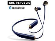 New Sol Republic SHADOW IE Wireless Bluetooth In Ear Headphones Navy