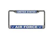 U.S. Air Force Wings Chrome License Plate Frame