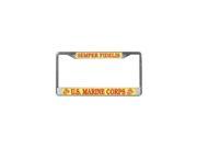 U.S. Marine Corps License Plate Frame Free Screw Caps with this Frame