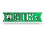 Boston Celtics Glitter Plastic Street Sign