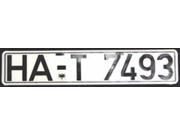 European Style Metal License Plate