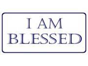I Am Blessed Photo License Plate