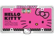 Hello Kitty Pink Bow Face Diamond Stud License Plate Frame