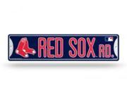Boston Red Sox Glitter Plastic Street Sign