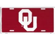 Oklahoma Sooners Logo Metal License Plate
