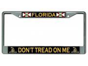 Florida Don t Tread 2nd Amendment Chrome License Plate Frame
