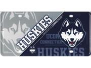 University Of Connecticut Huskies Metal License Plate