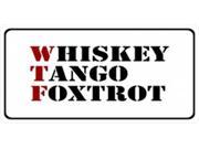Whiskey Tango Foxtrot Photo License Plate