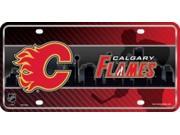 Calgary Flames Metal License Plate
