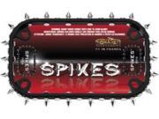 Chrome Spikes Black Motorcycle License Plate Frame