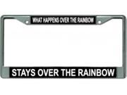 What Happens Over The Rainbow .... Photo License Plate Frame