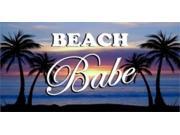 Beach Babe Palm Photo License Plate