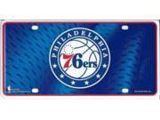 Philadelphia 76ers Metal License Plate