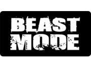 Beast Mode Black Photo License Plate