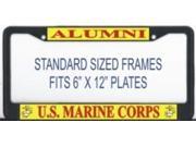 U.S .Marine Corps Alumni Black License Plate Frame