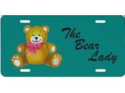The Bear lady Teddy Bear Photo License Plate