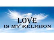 Love Is My Religion Clouds Photo License Plate
