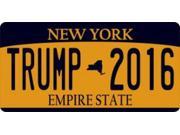 New York State Trump 2016 Photo License Plate