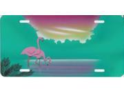 Pink Flamingos License Plate