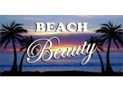 Beach Beauty Palm Photo License Plate
