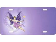 Offset Fairy On Purple License Plate