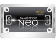 Diamondesque Neo Chrome Motorcycle License Plate Frame