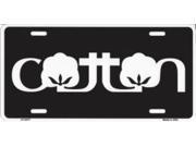 Cotton Logo Metal License Plate
