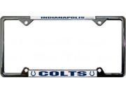 Indianapolis Colts Thin Top Chrome License Plate Frame