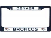 Denver Broncos Anodized Blue License Plate Frame