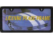 Black Smooth Heavy Duty License Plate Frame