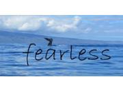 Fearless Whale Ocean Scene Photo License Plate