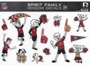 San Francisco 49ers Family Spirit Decal Set