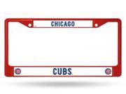 Chicago Cubs Anodized Red License Plate Frame