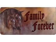 Family Forever Horses Photo License Plate