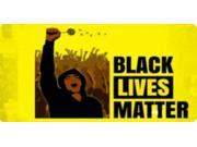 Black Lives Matter Yellow Photo License Plate
