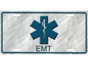 EMT Logo Metal License Plate
