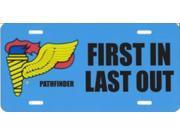 Pathfinder First In Last Out Photo License Plate